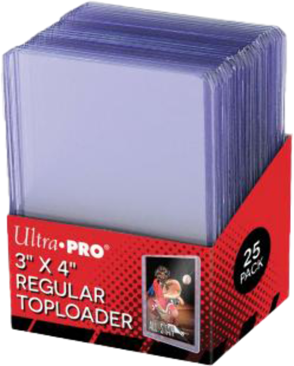 Ultra Pro 3" x4" Regular Top Loaders pack of 25
