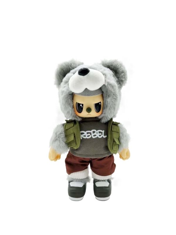 Rebel Bear Mystery Plush Collectible Street Series Display of 6 Unopened