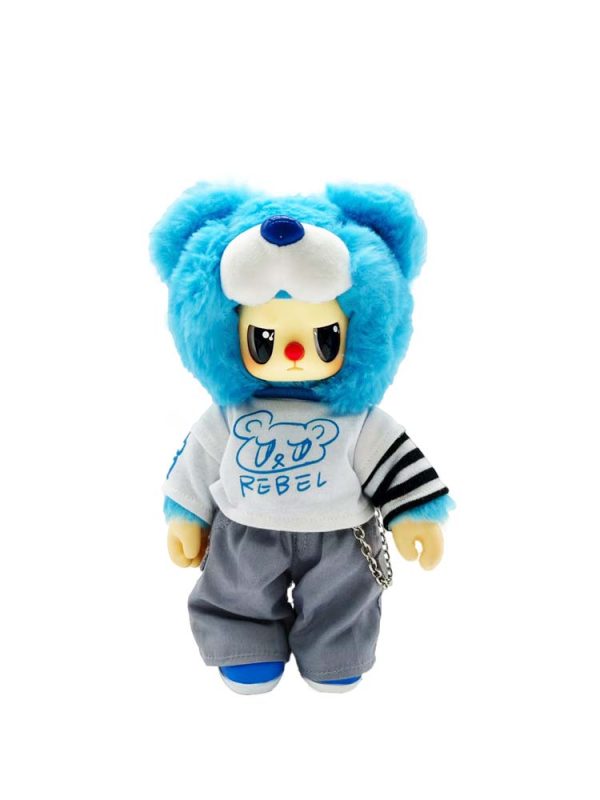 Rebel Bear Mystery Plush Collectible Street Series Display of 6 Unopened