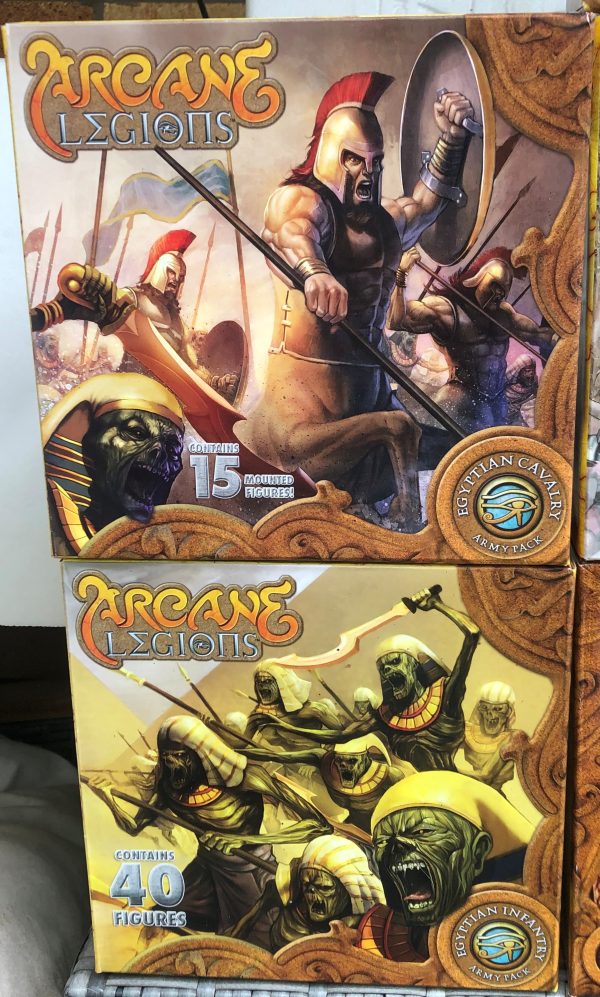 Arcane Legions Starter and 9 packs unopened Sealed Miniatures Game