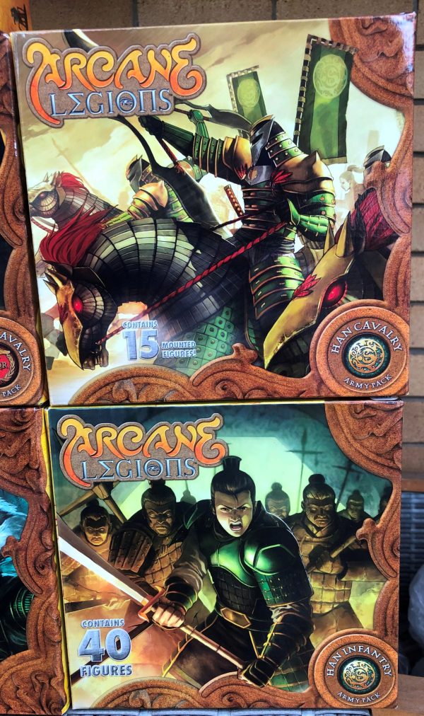 Arcane Legions Starter and 9 packs unopened Sealed Miniatures Game