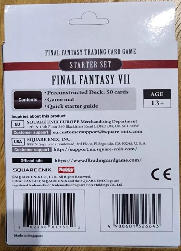 Final Fantasy TCG Starter Set VII Deck Box - New and Sealed Licenced