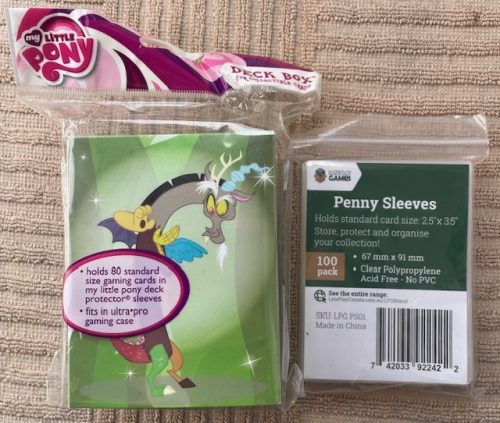 mlpdiscordb My Little Pony ( Discord Deck ) Box plus penny sleeves