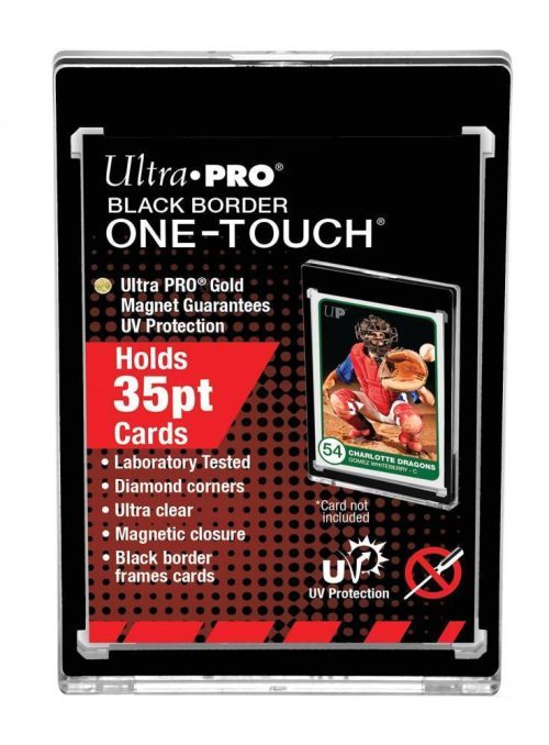 ULTRA PRO Specialty Holders - UV One Touch 35pt w/Magnetic Closure Black Border