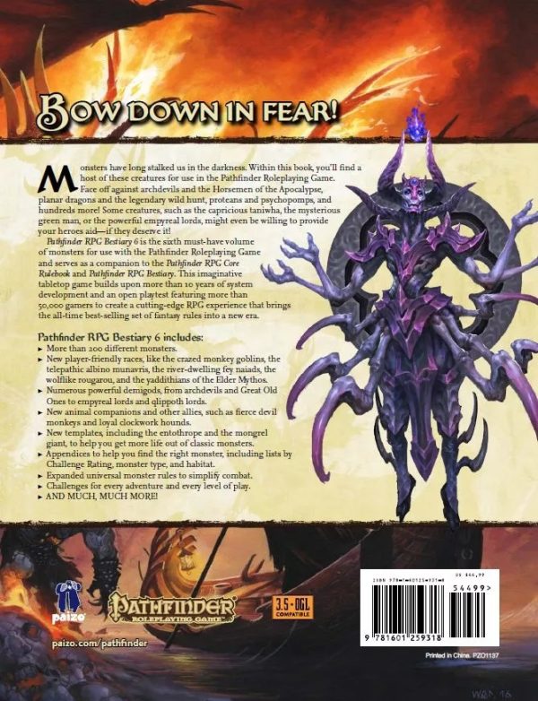 beast2 Pathfinder Roleplaying Game: Bestiary 6, (Hardcover)