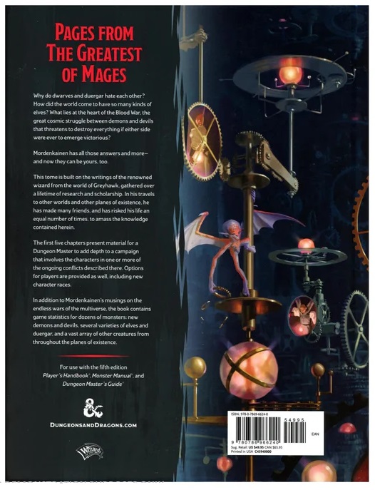 mord2 Dungeons & Dragons Mordenkainens Tome of Foes Hardcover Book