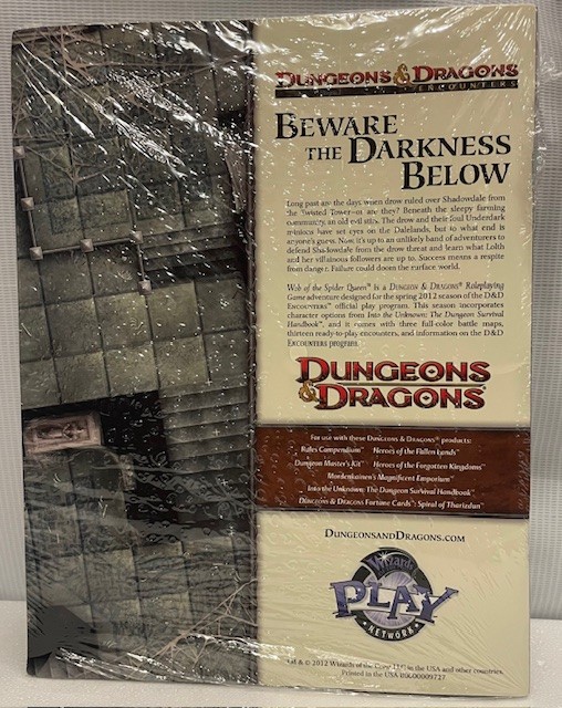 D&D Web of the Spider Queen - Encounters Store exclusive Sealed