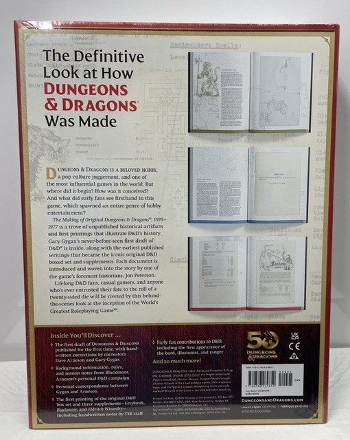 making2 Dungeons & Dragons The Making of Original Dungeons & Dragons Hardcover Book