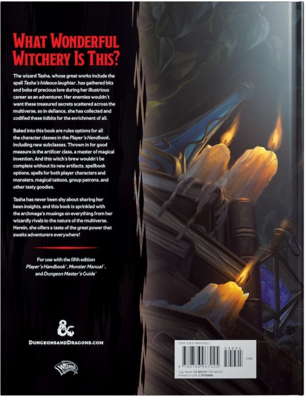 D&D Tasha's Cauldron of Everything Hardcover 1 December 2020 Sourcebook
