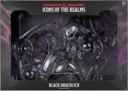 black0_ D&D Mini Black Dracolich Miniature Boxed Sealed