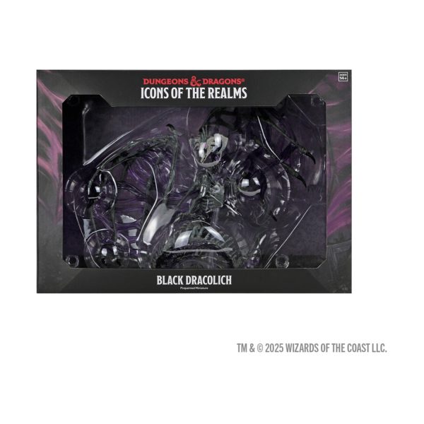 D&D Mini Black Dracolich Miniature Boxed Sealed