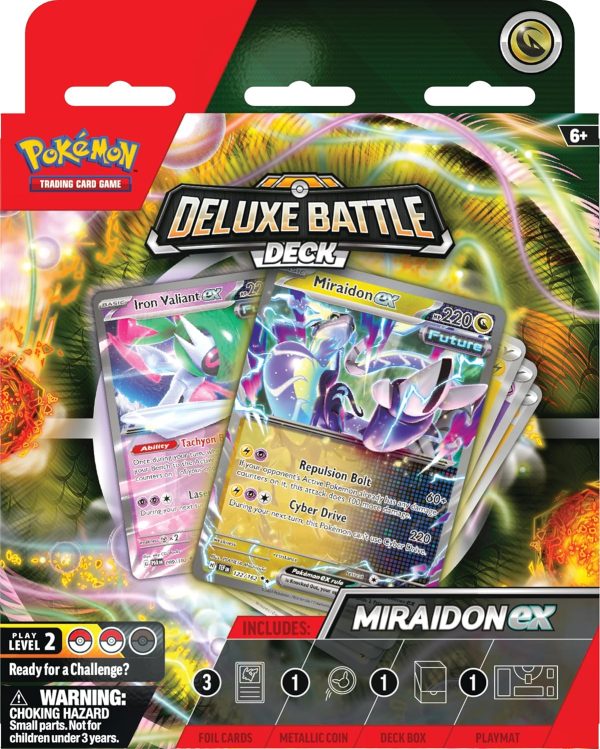 mira01_ Pokémon TCG: Miraidon ex Deluxe Battle Deck (Ready-to-Play 60-Card Deck & Accessories)