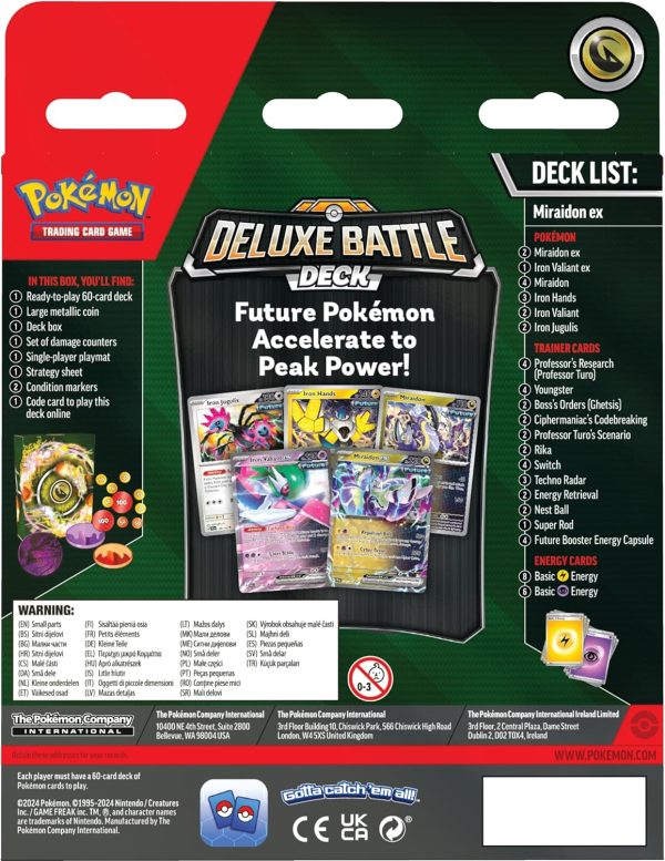 mira02_ Pokémon TCG: Miraidon ex Deluxe Battle Deck (Ready-to-Play 60-Card Deck & Accessories)