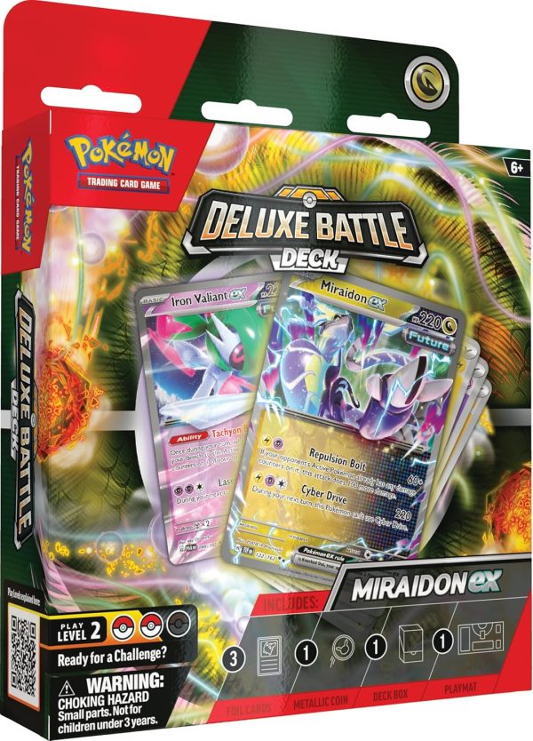 mira0_ Pokémon TCG: Miraidon ex Deluxe Battle Deck (Ready-to-Play 60-Card Deck & Accessories)