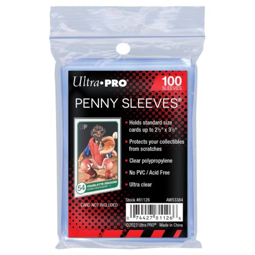 ULTRA PRO - CARD SLEEVE - 2-1/2" X 3-1/2" Soft Card Sleeves (PK100) Penny Sleeves