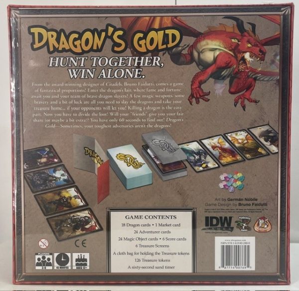 dg2 Dragon's Gold Card Game Sealed Slight Cello rips