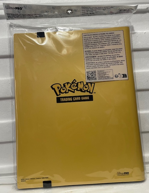 pikproback Ultra Pro Pokemon Pikachu 9 Pocket Pro-Binder Sealed