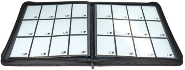 s-l1604 ULTRA PRO Binder - 12 pocket Zippered PRO Binder- Black
