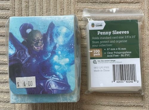 World of Warcraft Deck Box plus a 100ct penny sleeves